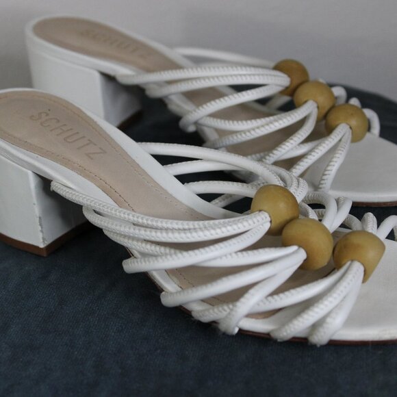 Schutz Roanna Beaded Sandal Size 7.5 - Picture 3 of 14